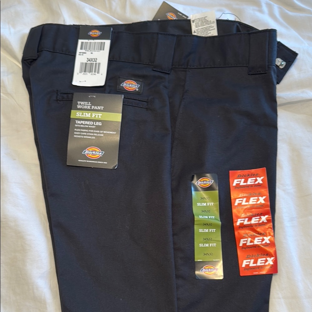 Dickies Black Chinos with Stretch Fabric